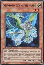 YuGiOh Sendbotin der Rätsel - Erde SDLS-DE002 Super Rare Good 1st