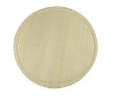 Brotzeitbrett Holz Ahorn, unbehandelt, mit Saftrinne, 26x26x2cm