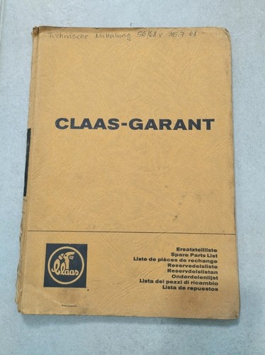 Claas garant mähdrescher - claas,