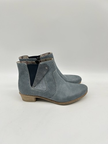 Rieker damen stiefel jeansblau - rieker,