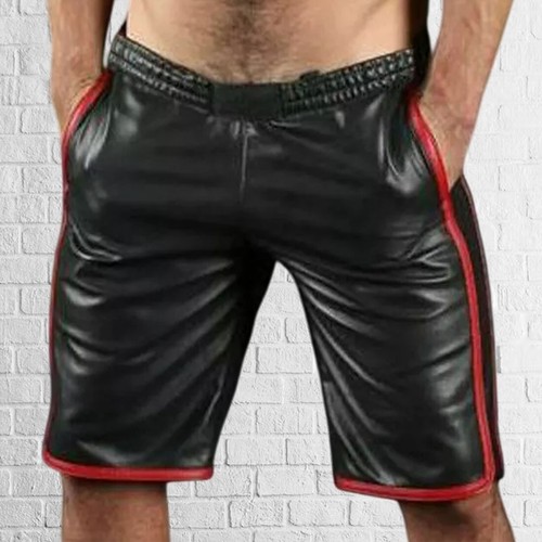 Herren echtes schwarzes leder - echtes,