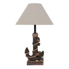 Tischlampe anker braun d35cm - tischlampe,