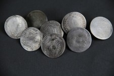 8 x Knöpfe 10 Kreuzer 10er