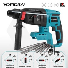 Für Makita Akku Bohrhammer Elektro Bohrmaschine Schlagbohrmaschine 4 Modi 26MM