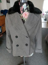 Neu! Yessica Jacke Fellkragen Abnehmbar 36 S Grau Blogger Fashion Only Zara 