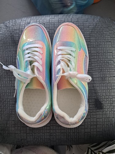 Regenbogen schuhe mit glitzer - regenbogen,