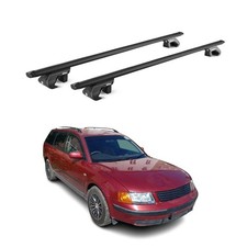 Dachträger Grundtäger für VW Passat B5 Kombi 2000-2005 5tür 90kg Alu ABE Schwarz