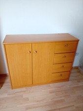 Kommode Buchenachbildung mit 4 Schubladen 105 cm breit, 85 cm hoch, 35 cm tief