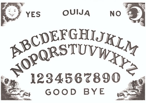 Ouija board temporäres tattoo - board,