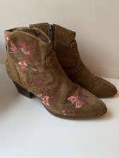 ASH Wild Leder Boots Stiefelette Stiefel Cowboy Western Ethno Festival Gr. 37