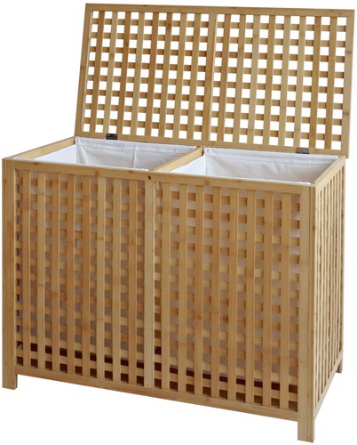 Doppel wäschebox holz - doppel-wäschebox,