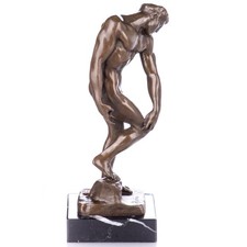 Bronze sculpture male nude on