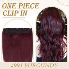 Echthaar Ein Tressen Clip in