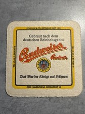 Bierdeckel Coaster Budweiser Budvar #1027# Strelow