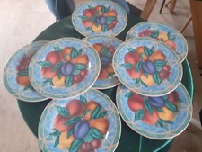 8 Französische Assiette Dessert Porzellan Teller