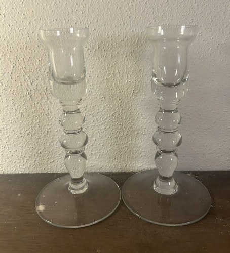 Kerzenhalter glas - 2x,