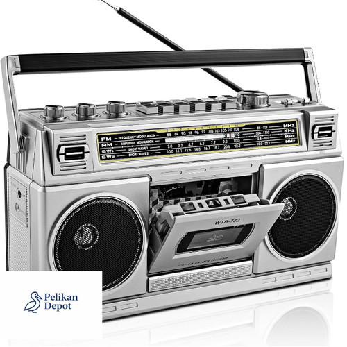 Retro kassettenplayer boombox - retro,