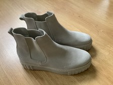 Schuhe Boots Chelseaboots creme graucreme Gr. 41