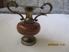 Antike Vase Genuine Alabaster Hand Carved ,Rimini Italy um 1955,Höhe ca.8,5 cm