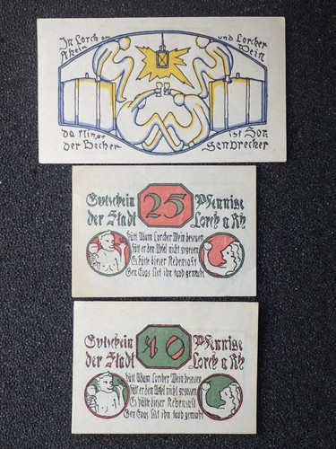Notgeld deutschland lorch - x,