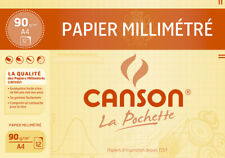 CANSON Millimeterpapier DIN A4 90 g/qm Farbe: dunkelbraun 12 Blatt