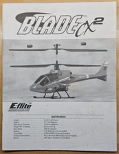 E-Flite Blade CX2 Original Bedienungsanleitung