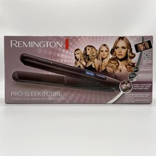 Remington Glätteisen Pro Sleek & Curl LCD-Display, 150-230°C, Haarglätter S6505
