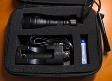 Oceama Piranha Taucherlampe Wasserdicht  bis 150m, 3-fach O-Ring, 1000 LUMEN !