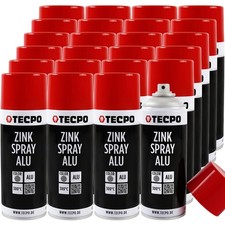 24x TECPO ZINK SPRAY ALU HELL