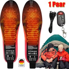 Beheizbare Einlegesohlen Thermosohlen Schuhheizung Schuheinlagen Winter USB NEU