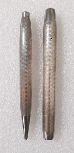 800er silber schreibset - silber,