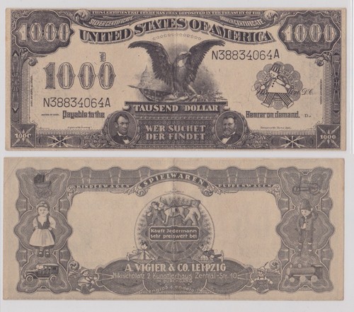 Reklame banknote 1000 dollar - reklame,