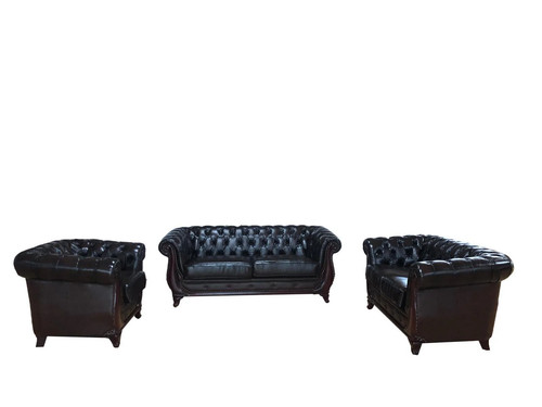 Edle chesterfield sofagarnitur - chesterfield,