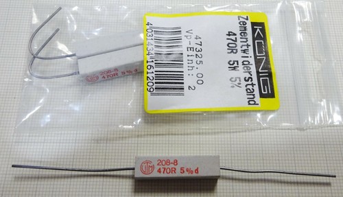 Widerstand 470ohm 5watt - 3x,