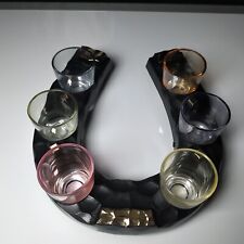 6 x bunte Schnapsgläser in