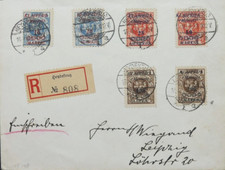 Memel 1923, R- Brief Mi 135/40