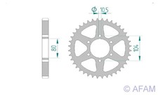 Kettenrad Stahl 34-Zähne