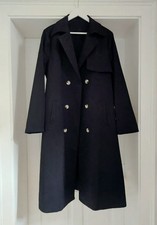 ❣️Damen Trenchcoat NEU, schwarz, L,40/42,Mantel,Übergangsjacke,Vintage,Retro,