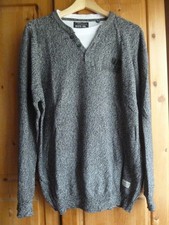 schwarz/weißer Pullover, Gr. XXL, v. Jean Pascal