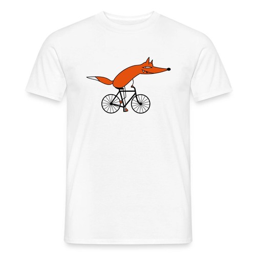 Schlauer fahrradfahrer fuchs - fahrradfahrer,