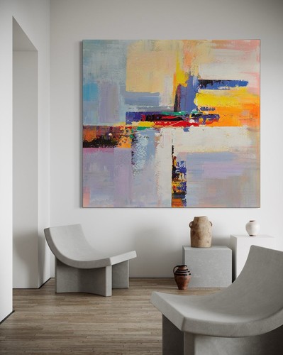 Abstrakte kunst original - kunst,