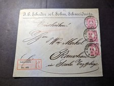 1885 registered germany cover - registered,