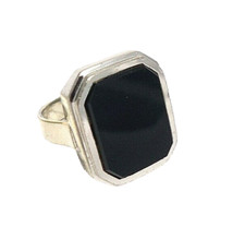 mächtiger Onyx Ring Herren