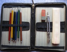 DDR Federmappe Druckbuntstifte