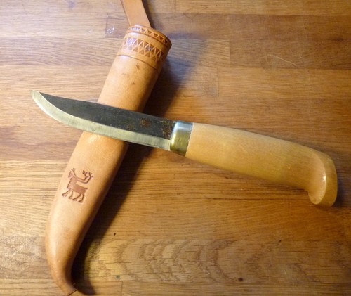 Finnisches jagdmesser mit - finnisches,