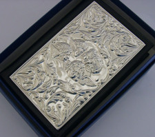 SCHÖNE NEUWERTIGE STERLINGSILBER REYNOLDS ENGEL 5 ZOLL BIBEL 1995 IN SCHACHTEL