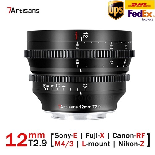 7artisans 12mm aps c cine - 12mm, t2.9