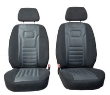 Vordersitzbezüge Stripes Grau sitzbezüge Universal Schonbezug für Renault Twingo