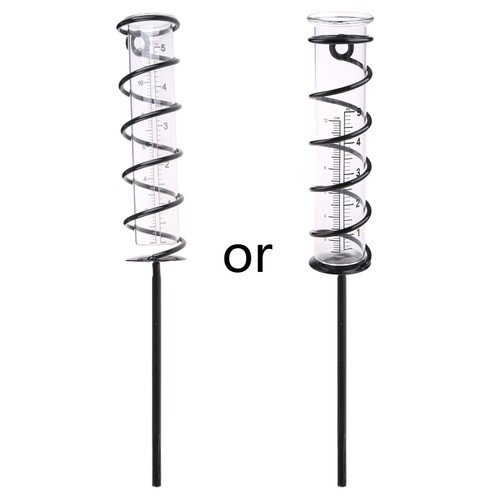 Piral rain gauge with - with, stake