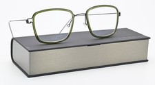 LINDBERG Brille Eric 49-22 145B Col U9 Air Titanium Rim Viereck Silk Black Olive